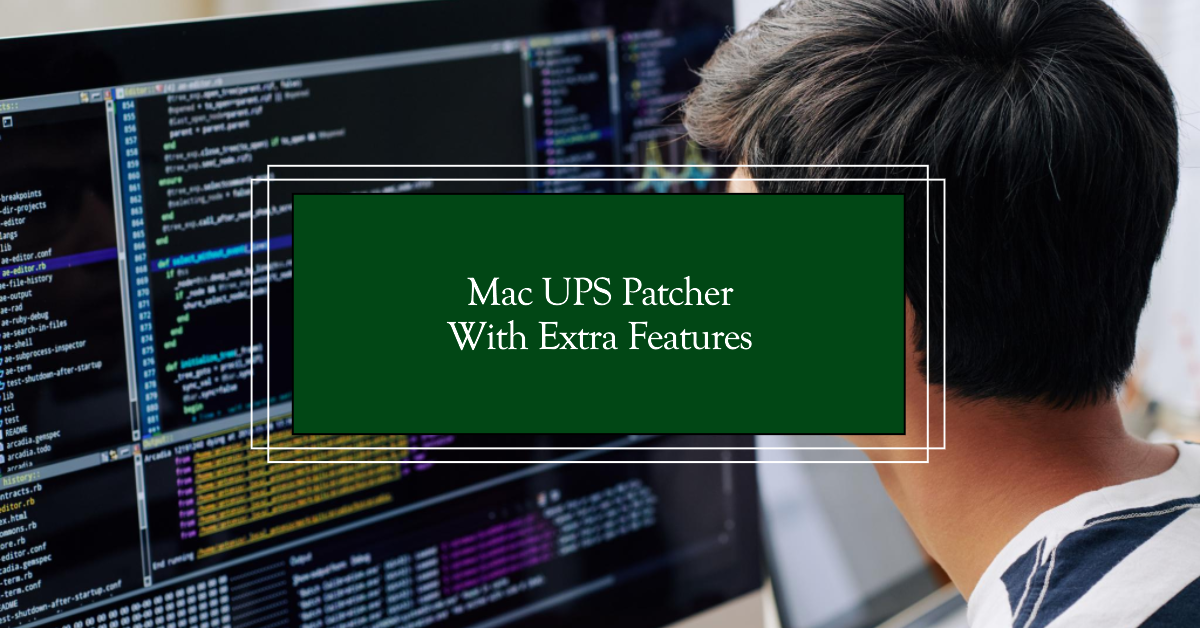 Mac ROM hack patcher with UPS patching and additional features