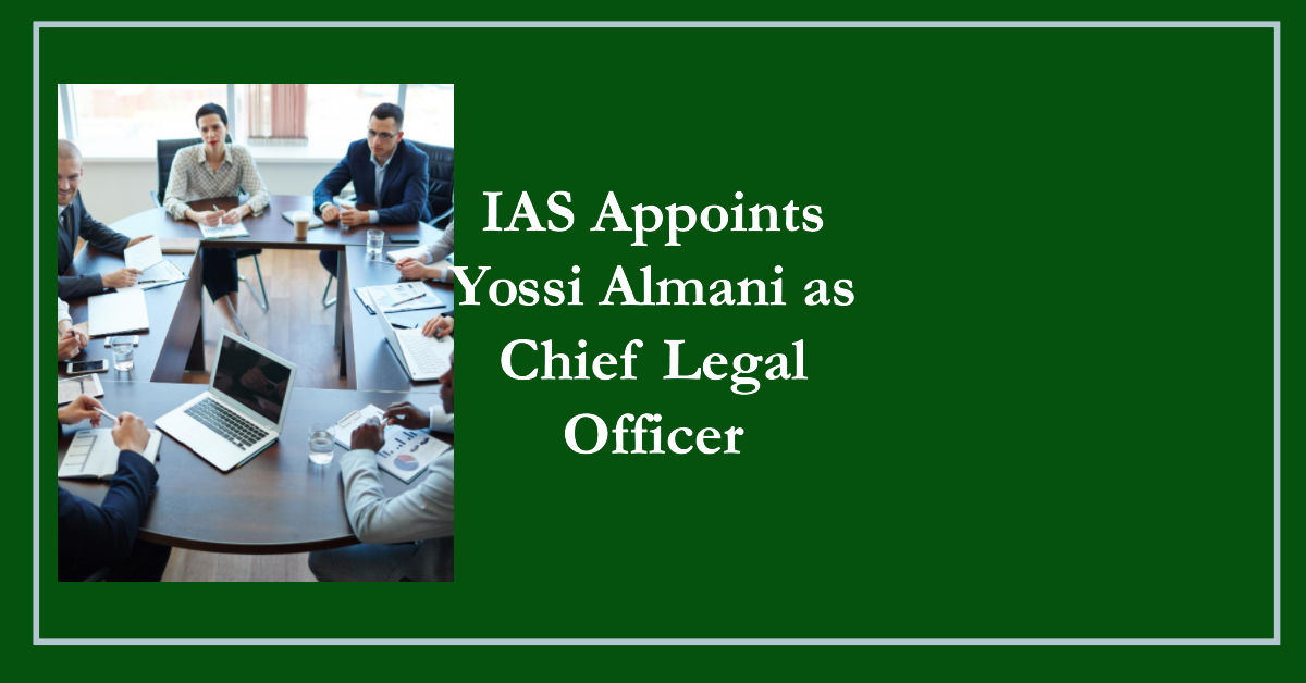 IAS Yossi Almani Chief Legal Officer